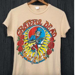 NWT Grateful Dead Railroad Tee, Sun Bleach Madeworn Size Small